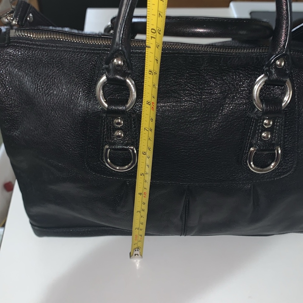Coach Black Leather Satchel - Picture 15 of 16